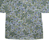GATSBY Mens Shirt Blue Floral L