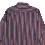 COLDOR Mens Shirt Purple Striped Long Sleeve XL