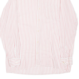 PIEROT Mens Shirt Red Striped Long Sleeve L