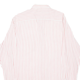 PIEROT Mens Shirt Red Striped Long Sleeve L