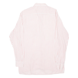 PIEROT Mens Shirt Red Striped Long Sleeve L