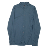 ALL SAINTS Mens Plain Shirt Blue Long Sleeve S