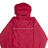 K-WAY Fleece Lined Mens Rain Jacket Blue Hooded XL