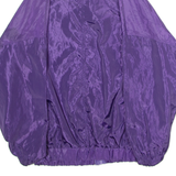 Mens Shell Jacket Purple Satin Nylon M