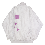 CHAMP SPORT Turner Runde Lassnitz Mens Pullover Jacket Silver 90s XL