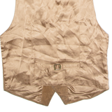 GATSBY Mens Waistcoat Brown Leather Suede 90s S