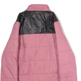 DIESEL Womens Puffer Jacket Pink Nylon Colourblock XS