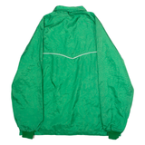 SWINGSTER Mens Windbreaker Jacket Green Nylon 80s Colourblock L