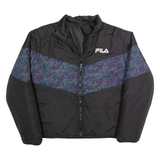 FILA Insulated Womens Puffer Coat Black M