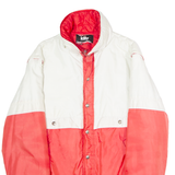 KILLY Mens Jacket Red 80s Hooded Colourblock S