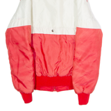 KILLY Mens Jacket Red 80s Hooded Colourblock S