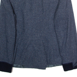 APART IMPRESSIONS Womens Blazer Jacket Blue Wool 90s UK 12