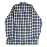 CHALET Mens Lumberjack Jacket Blue Flannel Plaid 2XL