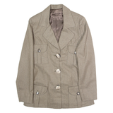 Womens Blazer Jacket Brown M