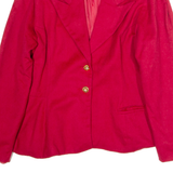 JUDI JORDAN Womens Blazer Jacket Red Wool 90s UK 14