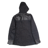 SANDRO Womens Coat Black Hooded XS