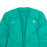 Womens Blazer Jacket Green Wool 90s UK 14