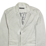 CALVIN KLEIN JEANS Womens Blazer Jacket Grey 2XL