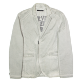 CALVIN KLEIN JEANS Womens Blazer Jacket Grey 2XL