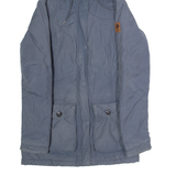 COLUMBIA Fleece Lined Womens Parka Coat Blue Hooded S