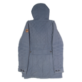 COLUMBIA Fleece Lined Womens Parka Coat Blue Hooded S