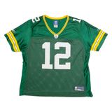 REEBOK NFL 12 Rodgers Womens Jersey Green USA V-Neck Nylon XL