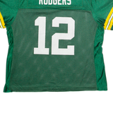 REEBOK NFL 12 Rodgers Womens Jersey Green USA V-Neck Nylon XL