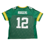 REEBOK NFL 12 Rodgers Womens Jersey Green USA V-Neck Nylon XL