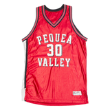 POWERS Pequea Vally Mens Jersey Red Sleeveless USA V-Neck Nylon M