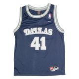 NIKE Dallas Mavericks Boys Jersey Blue Sleeveless USA Nylon L