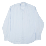 TIMBERLAND Slim Fit Mens Flannel Shirt Blue Long Sleeve 2XL