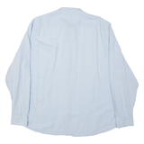 TIMBERLAND Slim Fit Mens Flannel Shirt Blue Long Sleeve 2XL