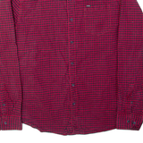 DIESEL Mens Flannel Shirt Red Plaid Long Sleeve XL