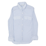 ZARA Womens Flannel Shirt Blue Long Sleeve XS