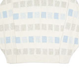 HUNT CLUB Tall Mens Jumper Cream Check Tight Knit XL