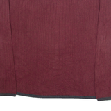 CALVIN KLEIN JEANS Mens Jumper Maroon V-Neck Tight Knit XL