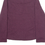 THE NORTH FACE Womens Fleece Maroon 1/4 Zip Tight Knit M