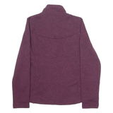 THE NORTH FACE Womens Fleece Maroon 1/4 Zip Tight Knit M