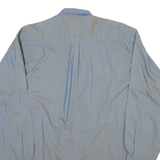 CALL UP Mens Shirt Blue Spotted Long Sleeve M