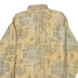 THE GREAT MANHATTAN CLUB Mens Shirt Beige 90s Crazy Pattern M