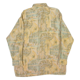 THE GREAT MANHATTAN CLUB Mens Shirt Beige 90s Crazy Pattern M
