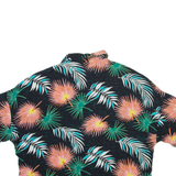 LEE Womens Hawaiian Shirt Black Floral L
