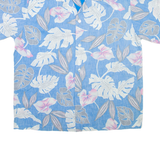 NEW HORIZON Mens Hawaiian Shirt Blue Floral XL
