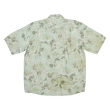 DAYCE UOMO Mens Hawaiian Shirt Green Floral M