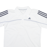 ADIDAS Mens Polo Shirt White S
