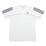 ADIDAS Mens Polo Shirt White S