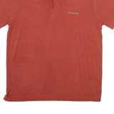COLUMBIA Mens Polo Shirt Orange L