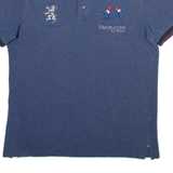PIERRE CARDIN Mens Polo Shirt Blue L