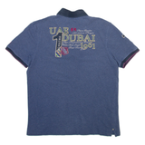 PIERRE CARDIN Mens Polo Shirt Blue L