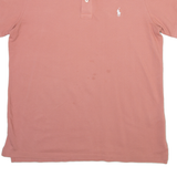 POLO RALPH LAUREN Mens Polo Shirt Pink L